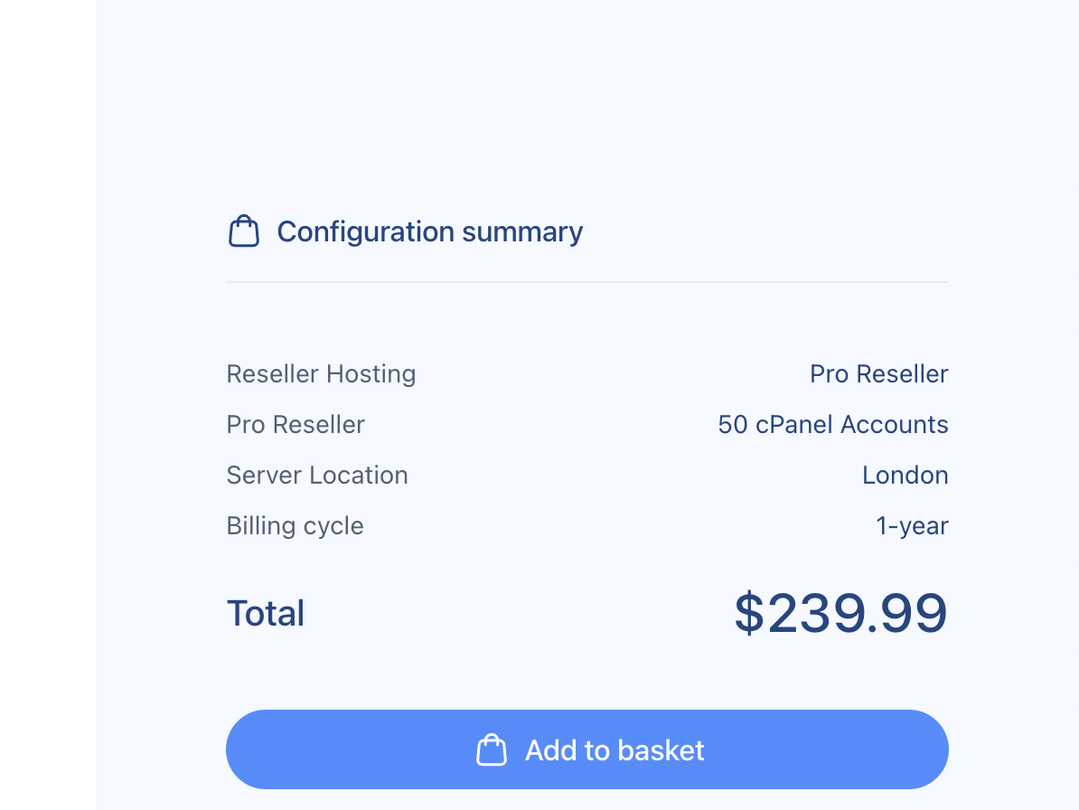 Verpex checkout page with live billing summary