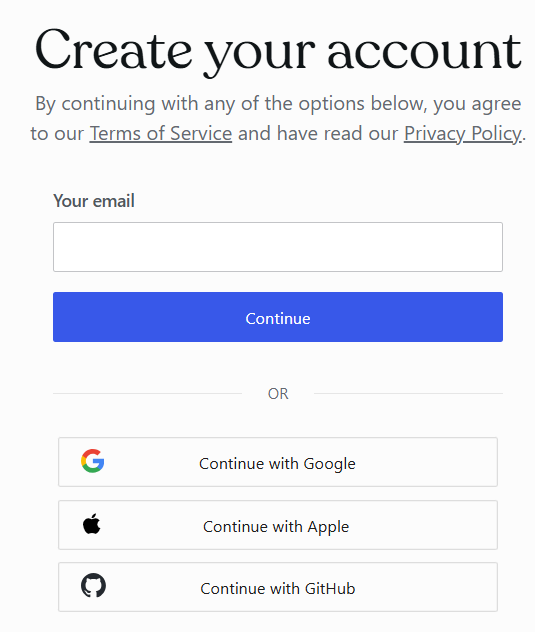 WordPress.com account creation page during checkout
