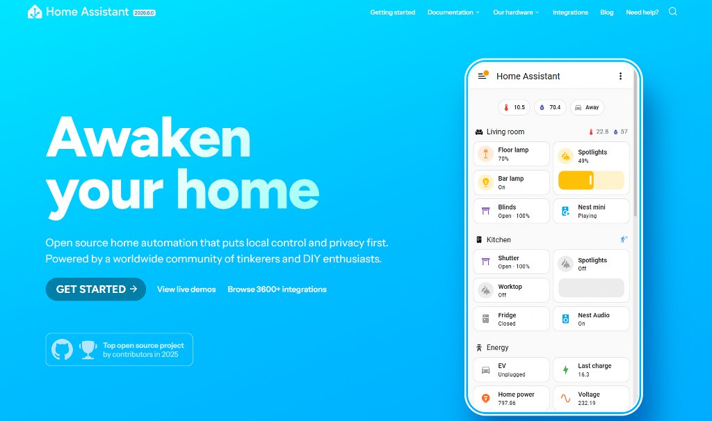 Home Assistant website.