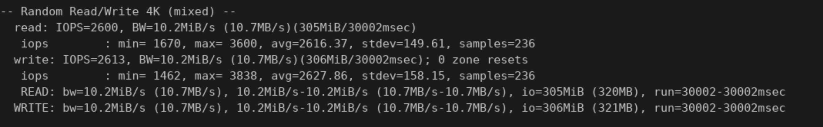 screenshot of IPServer One Hong Kong NovaCloud Random 4K mixed test