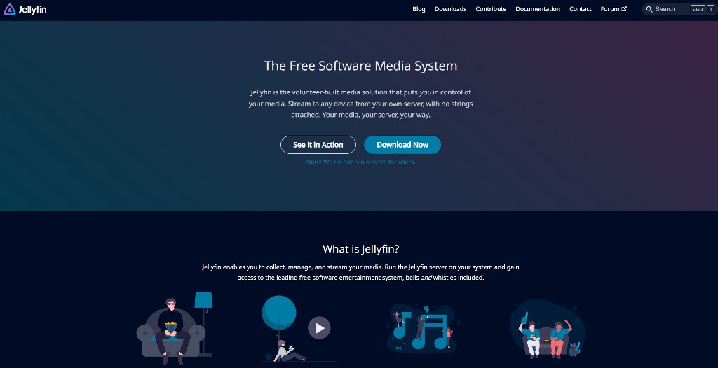 Jellyfin website.