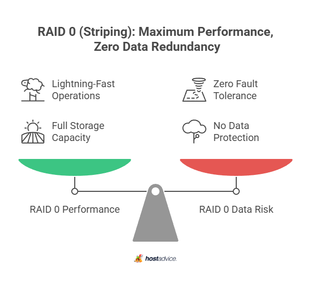 RAID 0 (Striping): Maximum Performance, Zero Data Redundancy