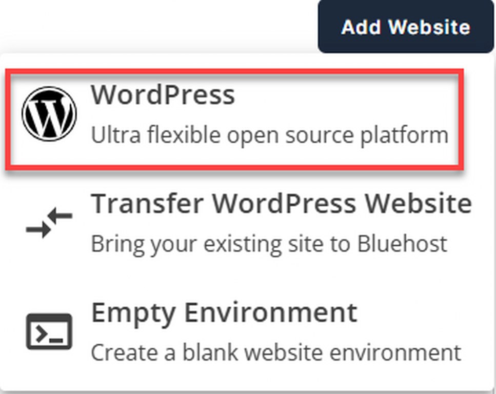 WordPress Installation Setup Option