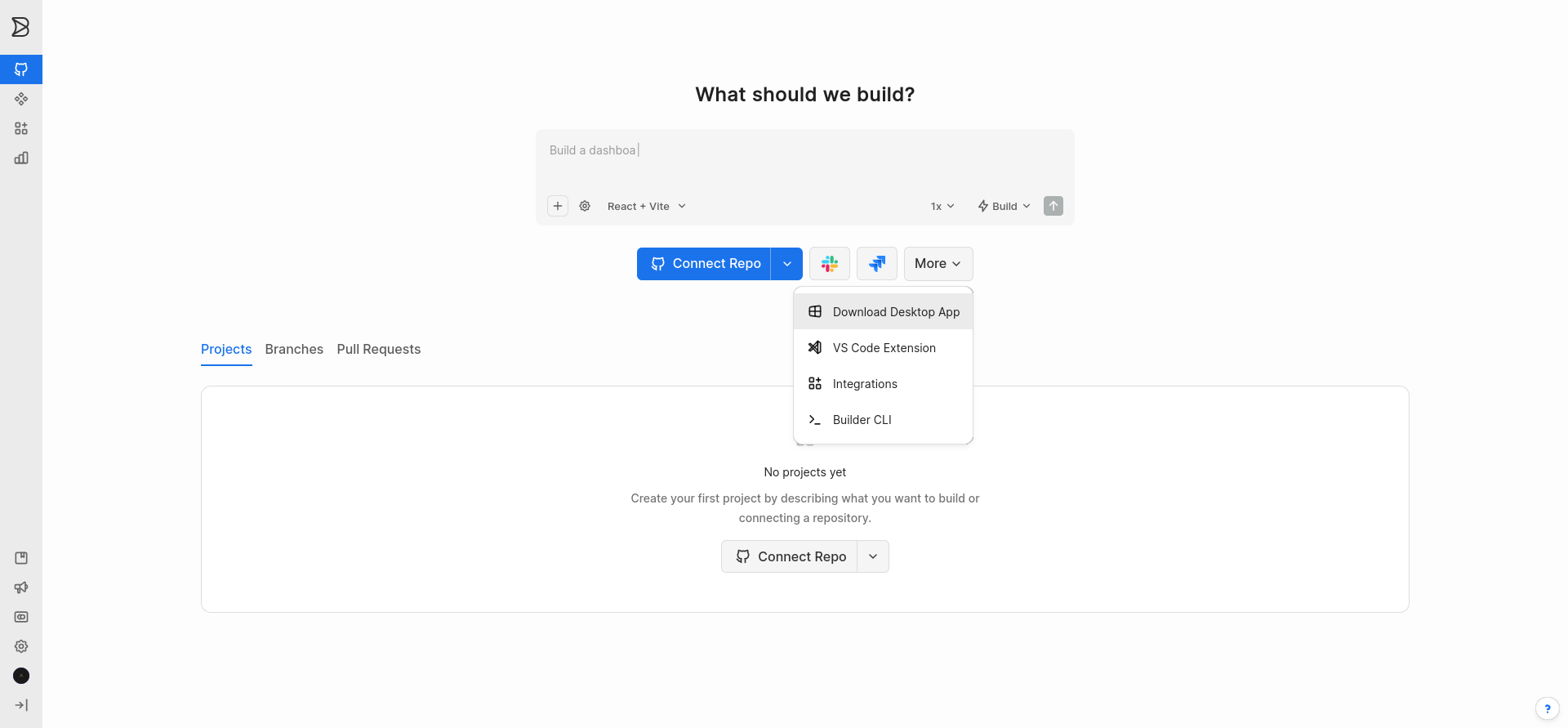 screenshot of Lovable interface