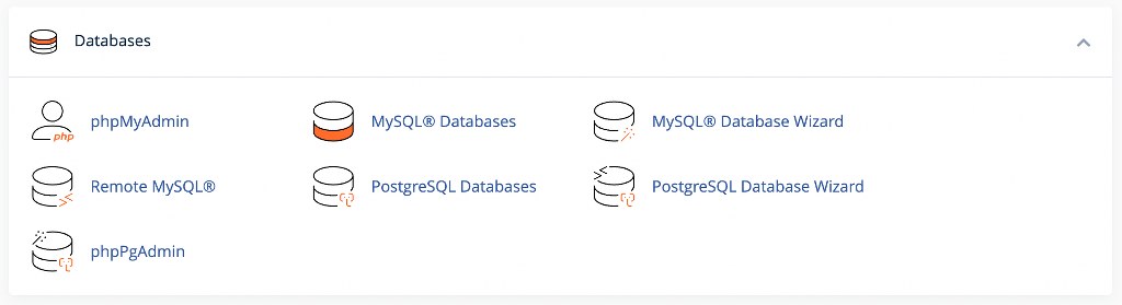 cPanel Database Management and Administration Tools