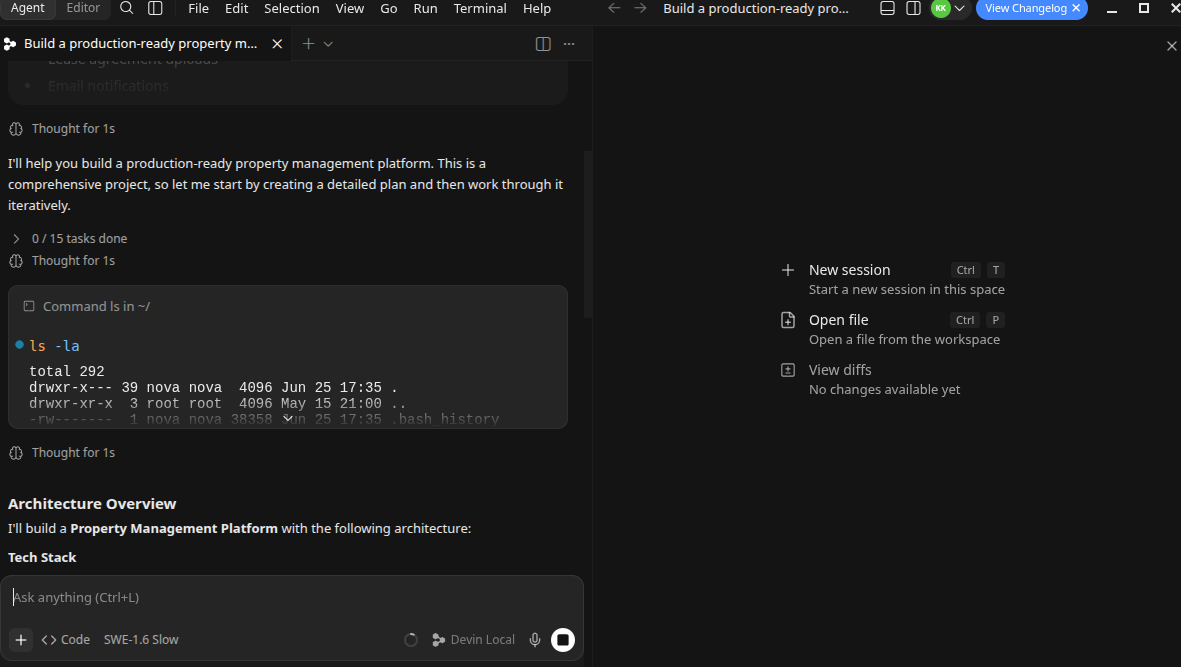 screenshot of Architecture overview
