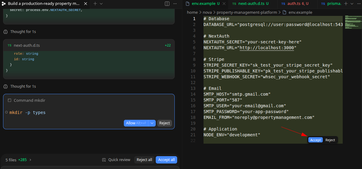 screenshot of 'Accept' button