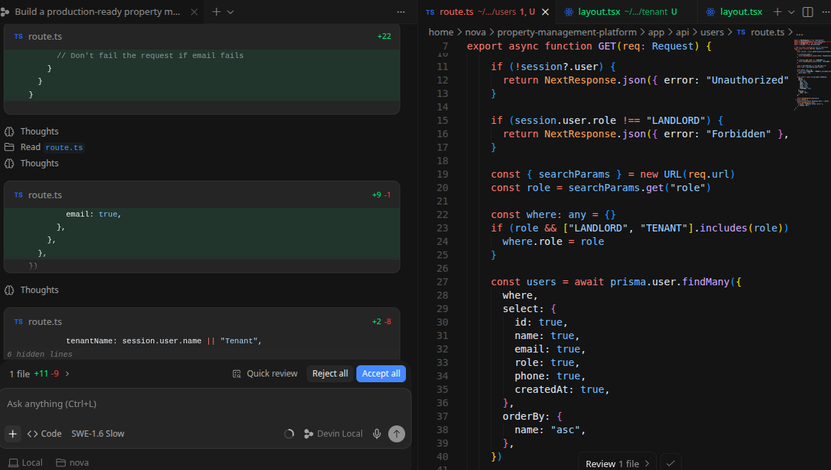 screenshot of code editor