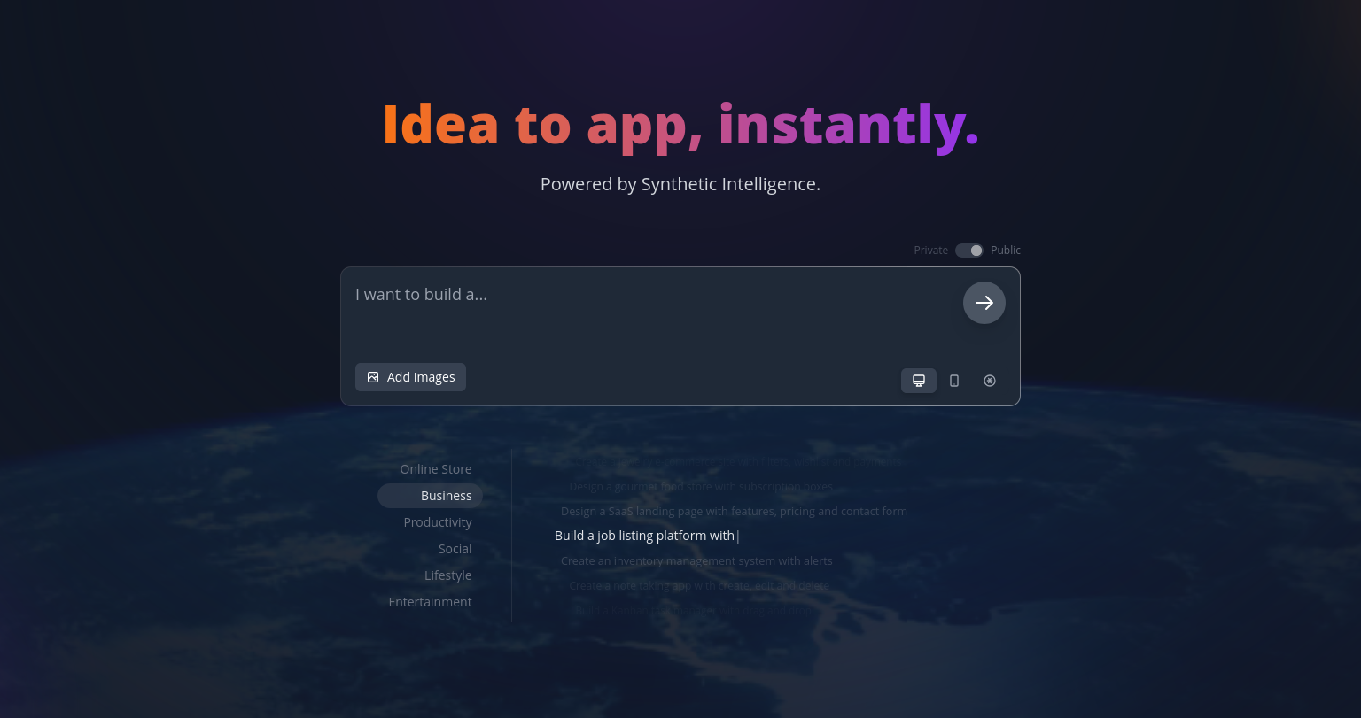 screenshot of Famous.ai: WellnessTracker Build