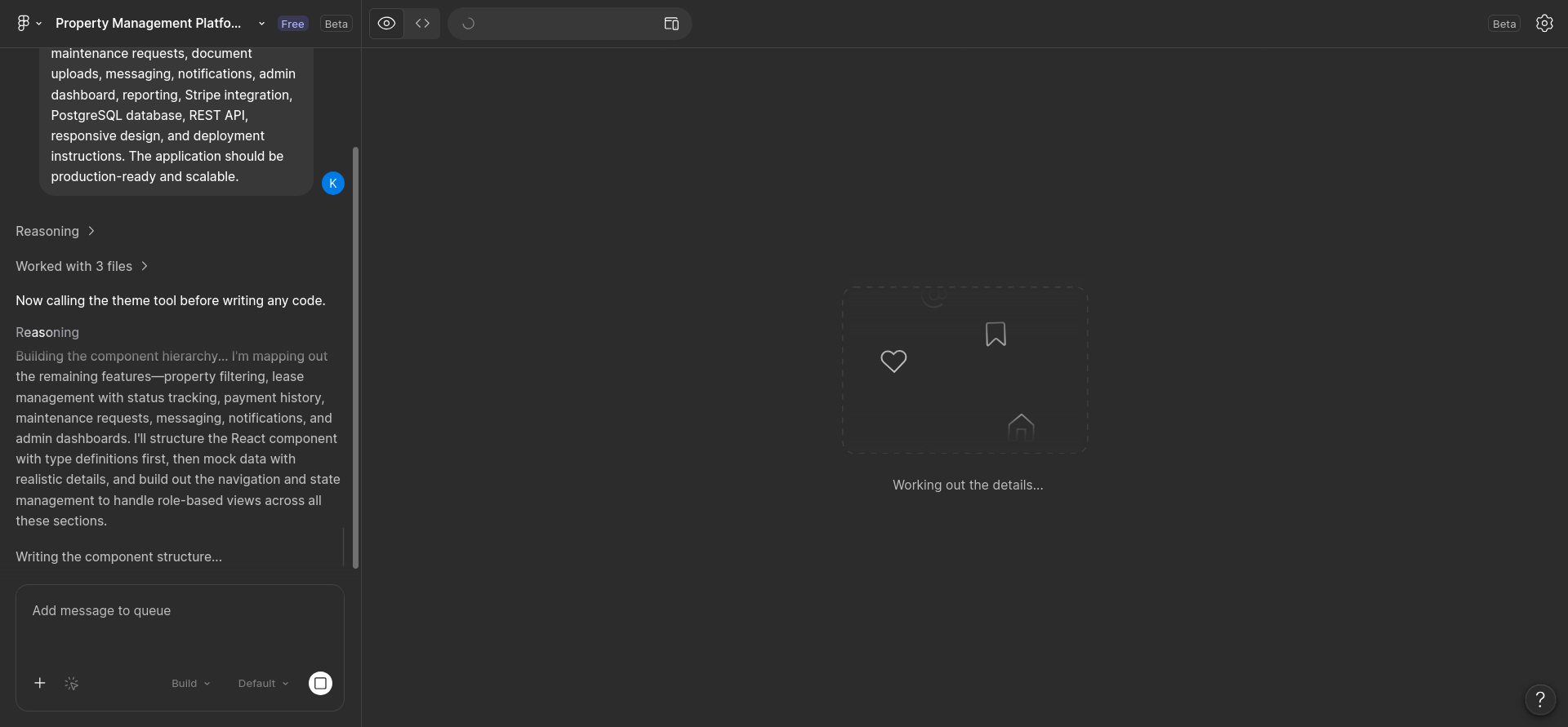 screenshot of Figma Make