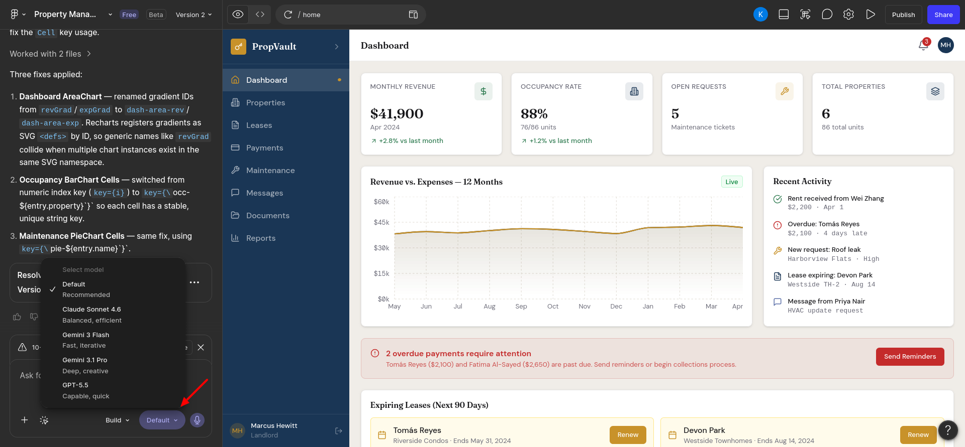 screenshot of the preview