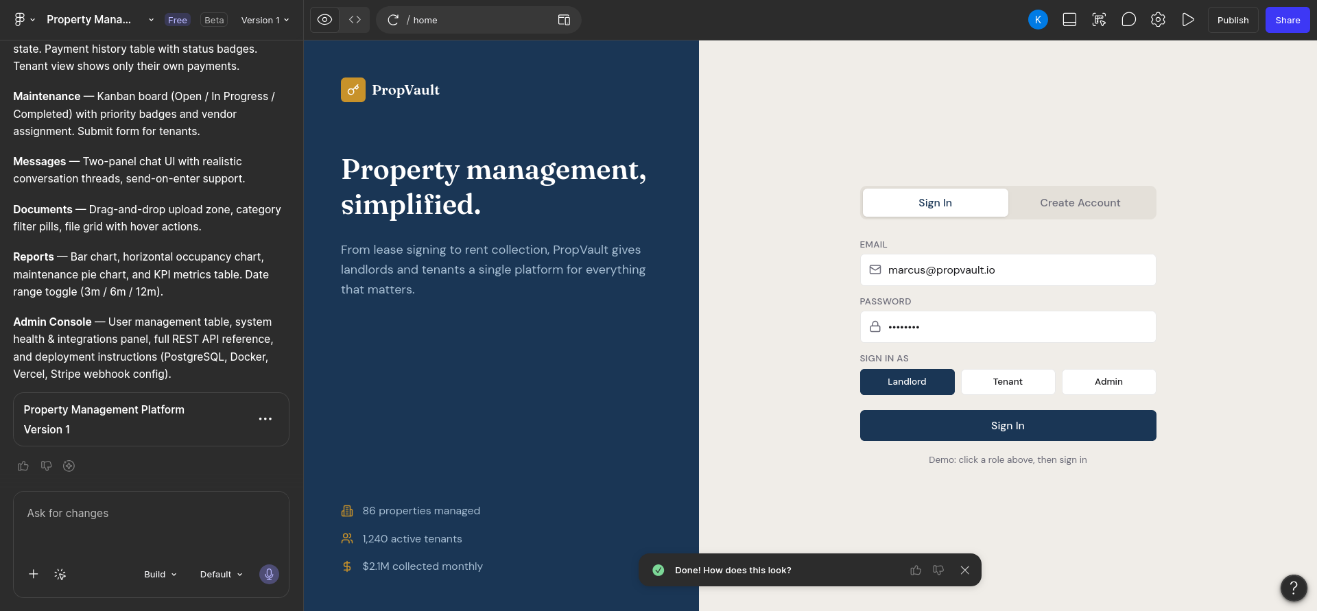 screenshot of project preview