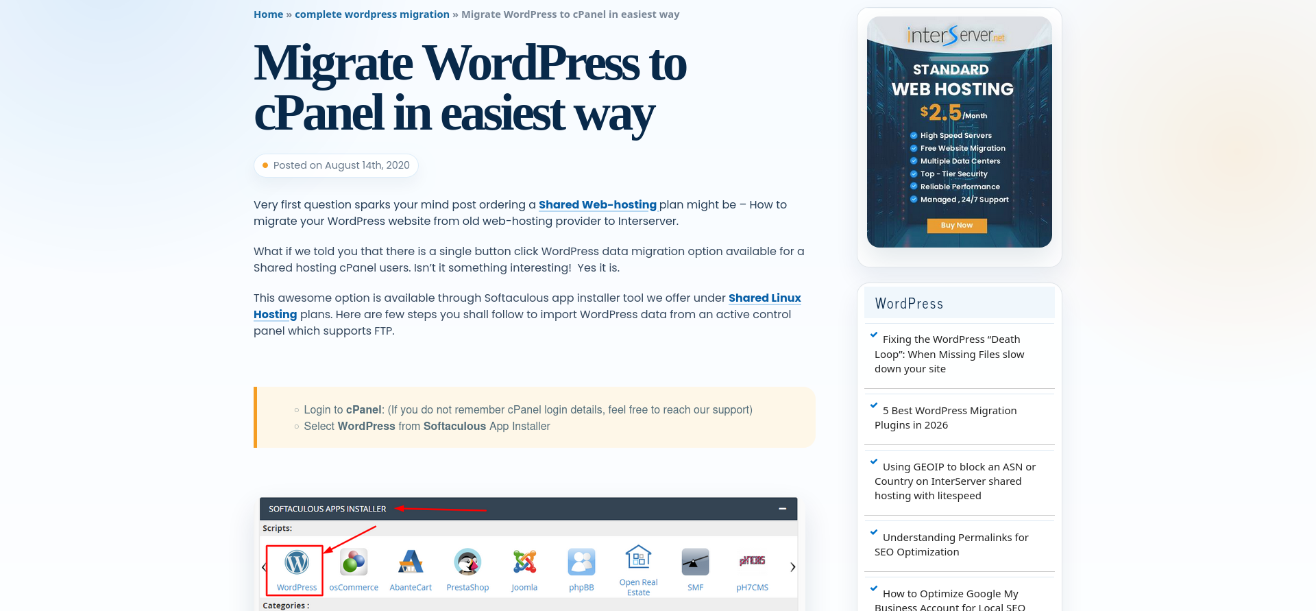 screenshot of a Help Article 
