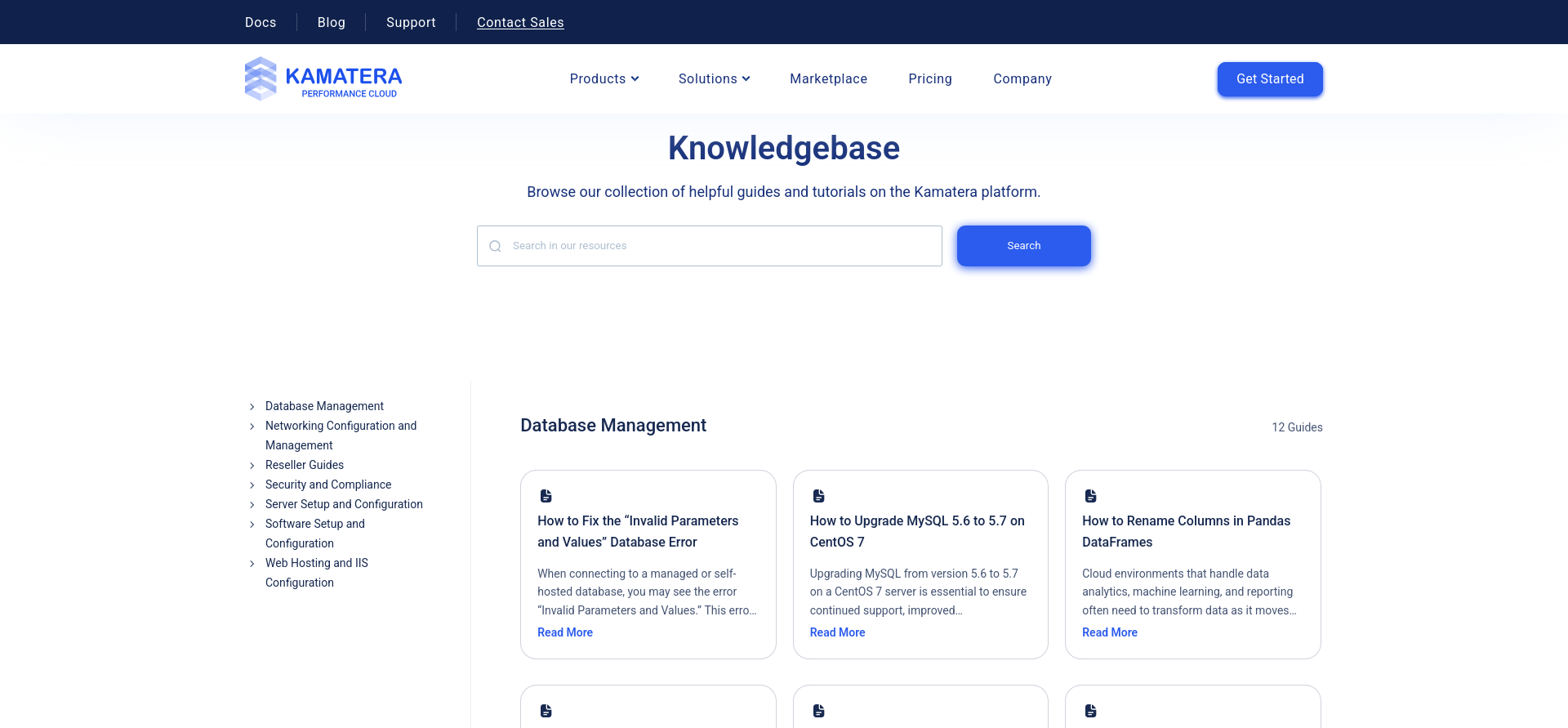 screenshot of KnowledgeBase
