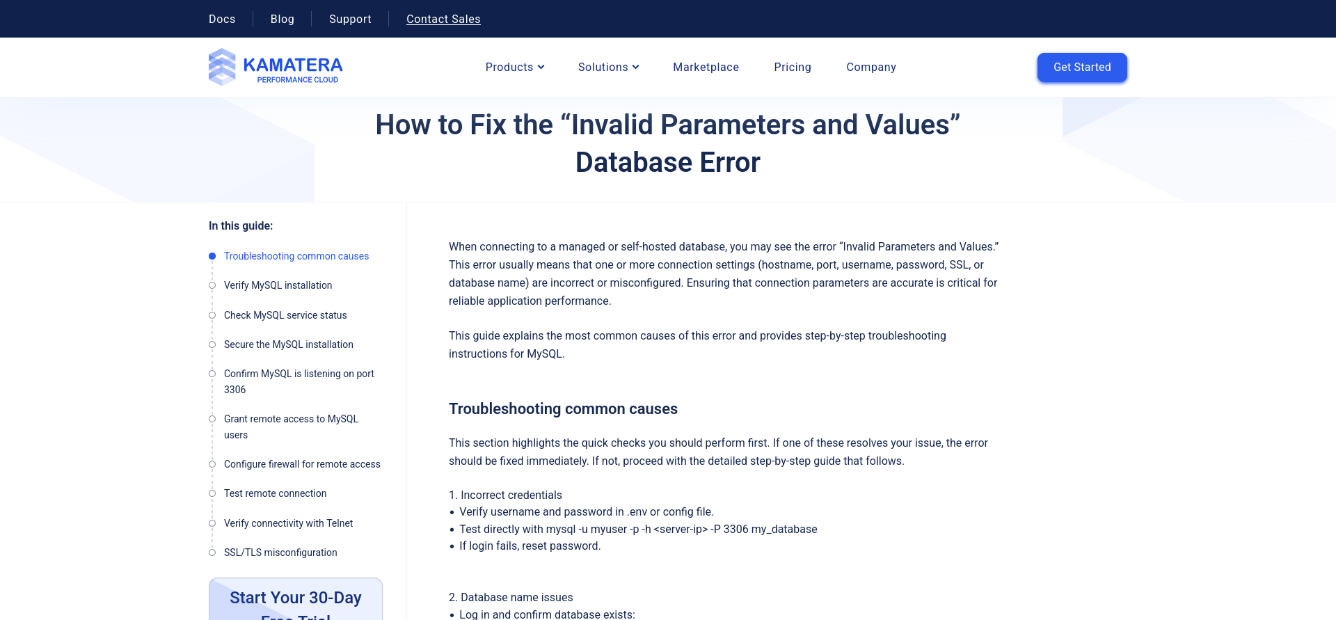 screenshot of Knowledge Base article