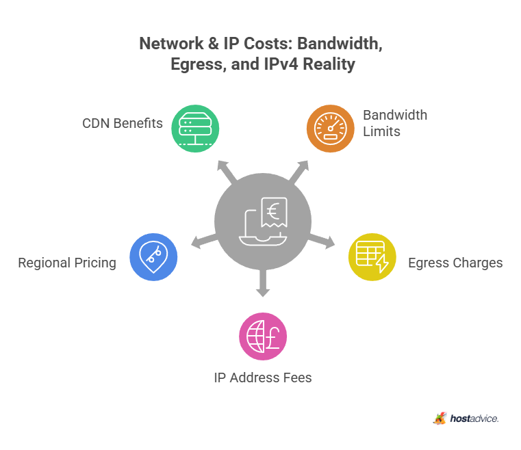 Network & IP Costs: Bandwidth, Egress, and IPv4 Reality