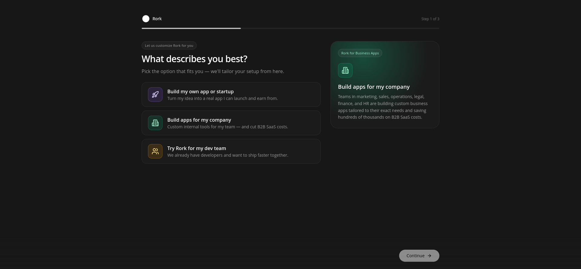 screenshot of Sign Up form
