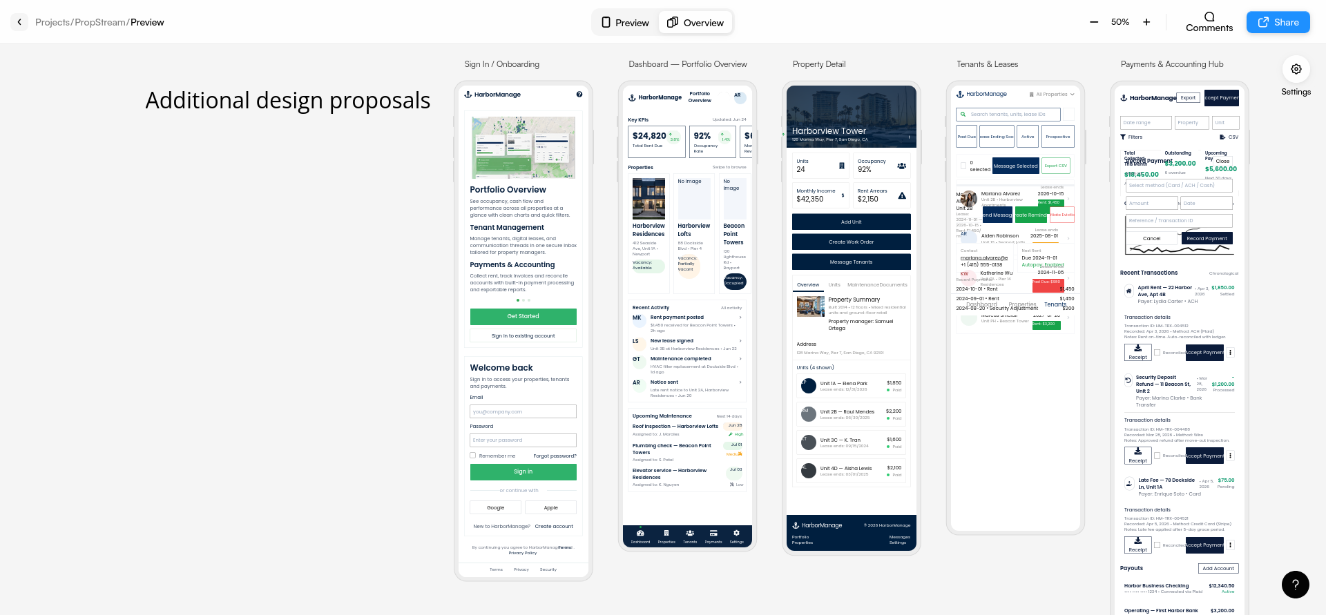 screenshot of Uizard overview