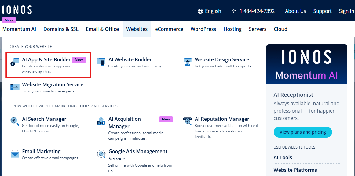 Cómo usar y activar los códigos de cupón de IONOS AI App Builder