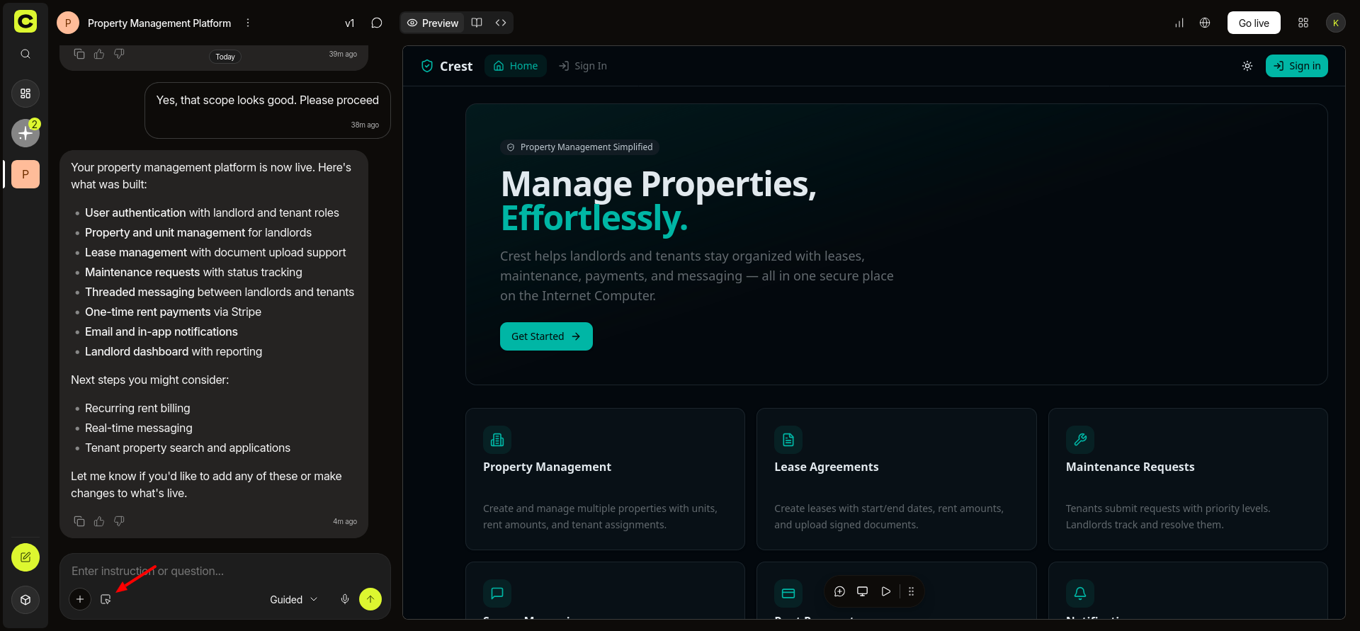screenshot of the element picker