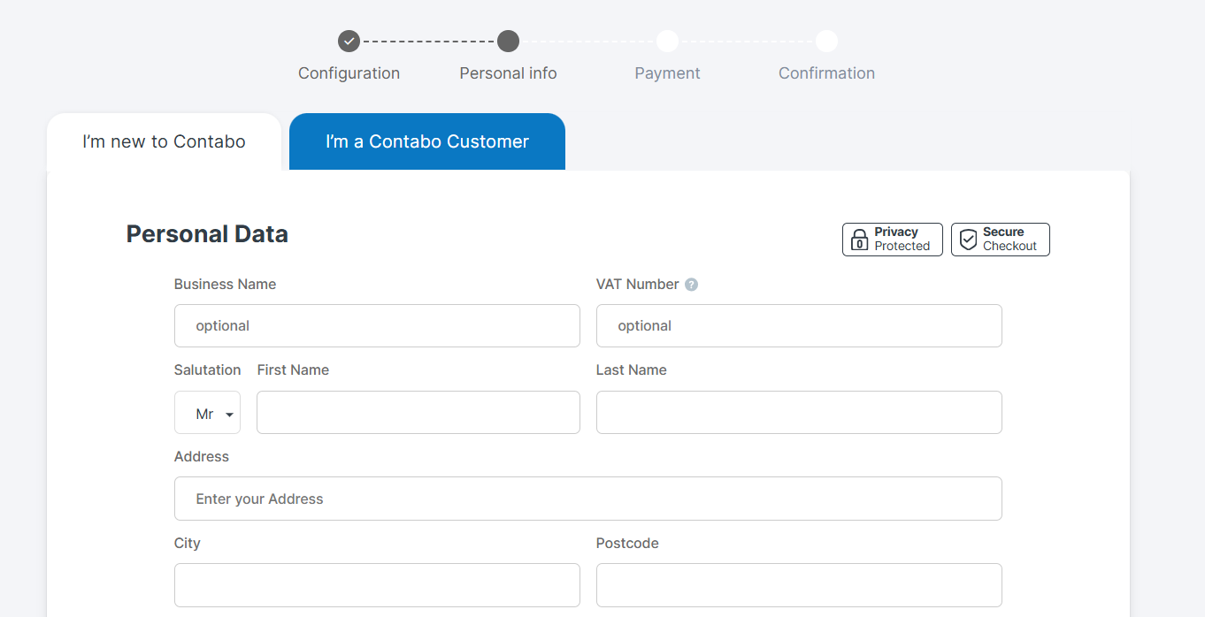 Contabo Hermes Agent server password setup