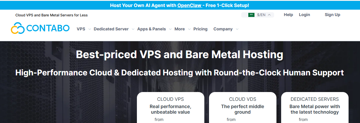 Contabo OpenClaw coupon offer selection