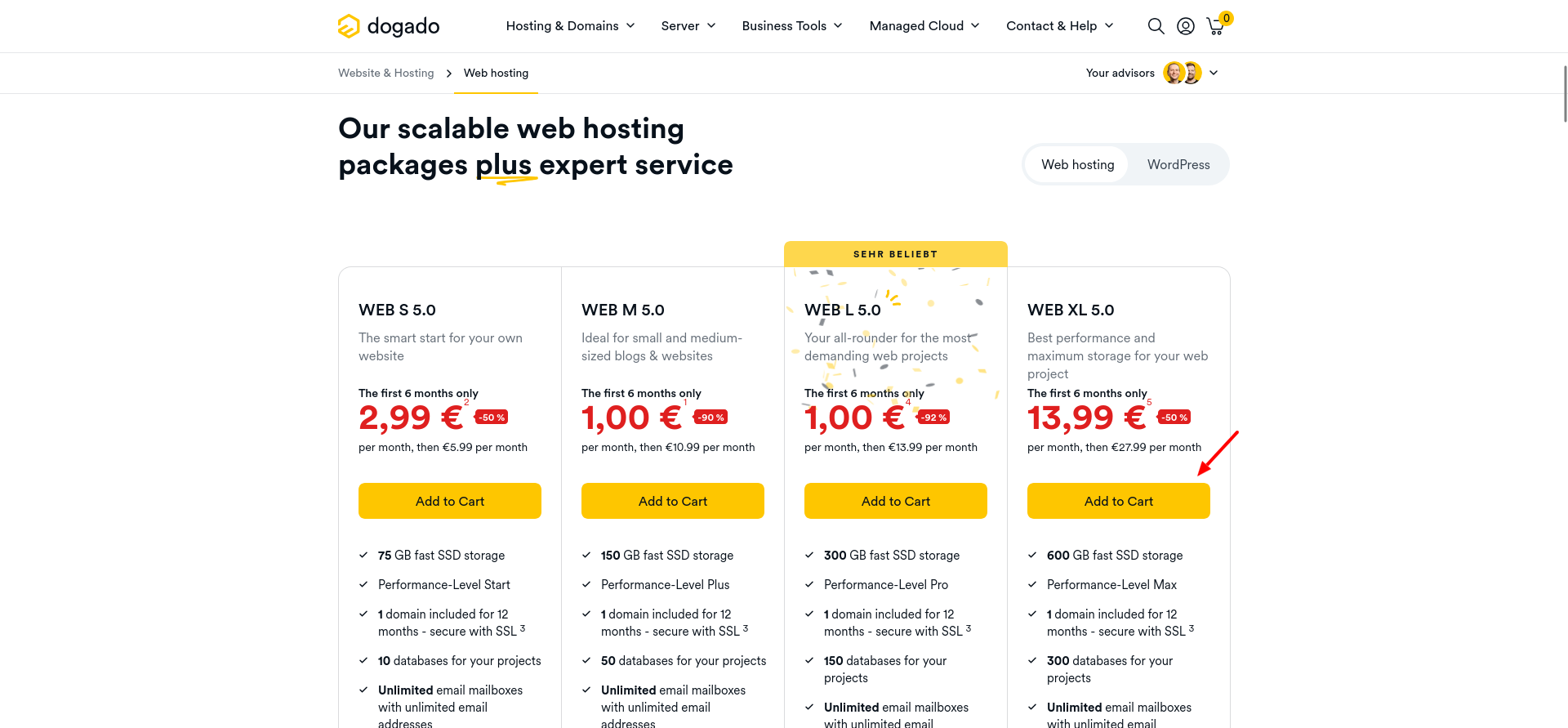screenshot of 'Add to Cart' button