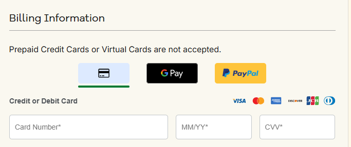 Domain.com checkout promo code field