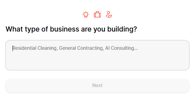 Durable AI website onboarding process