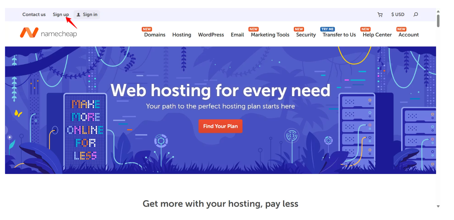 „Namecheap“ naudojimo paprastumas
