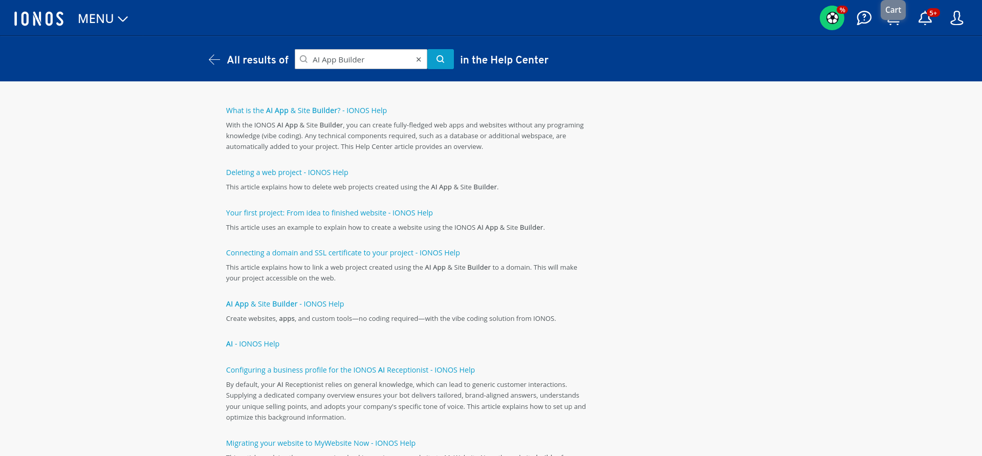 IONOS AI App Builder review