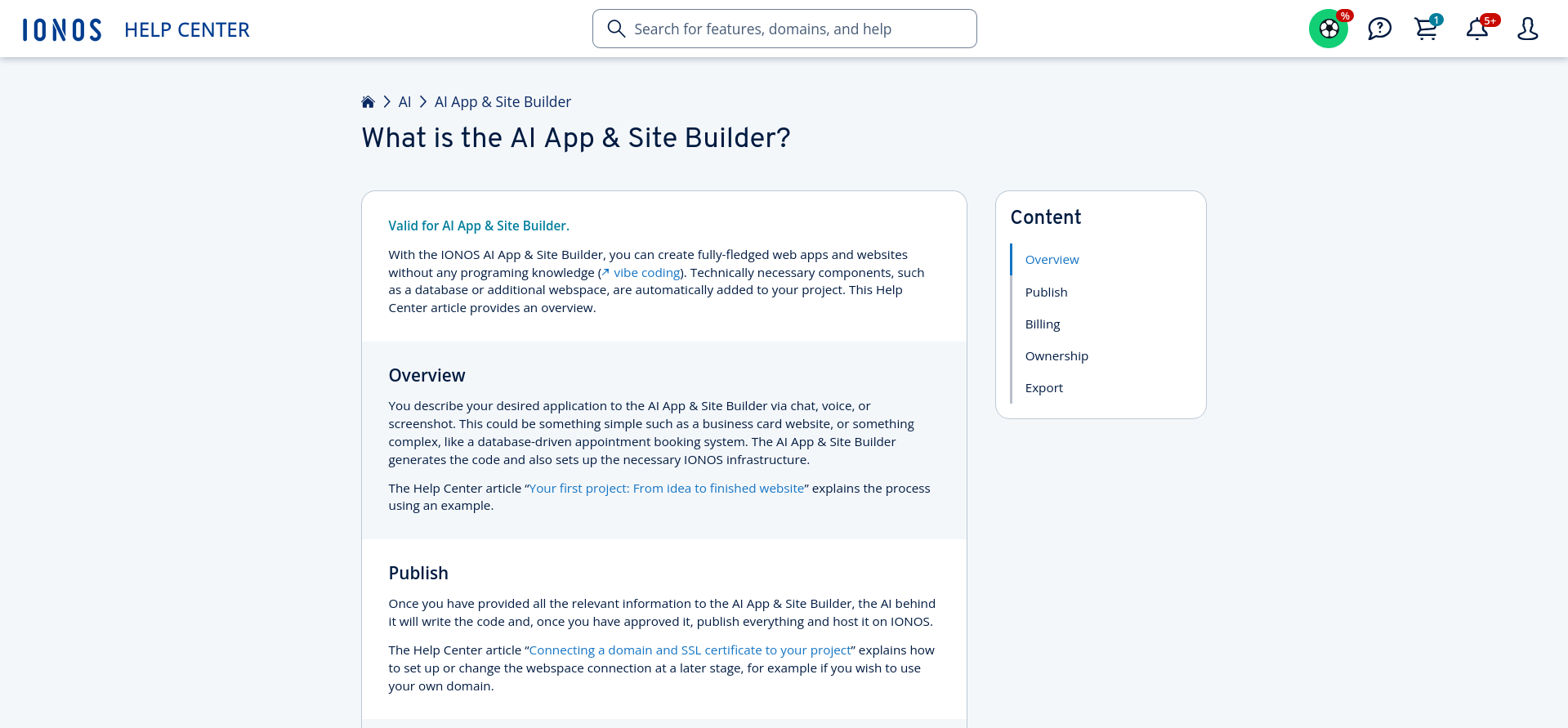 IONOS AI App Builder review