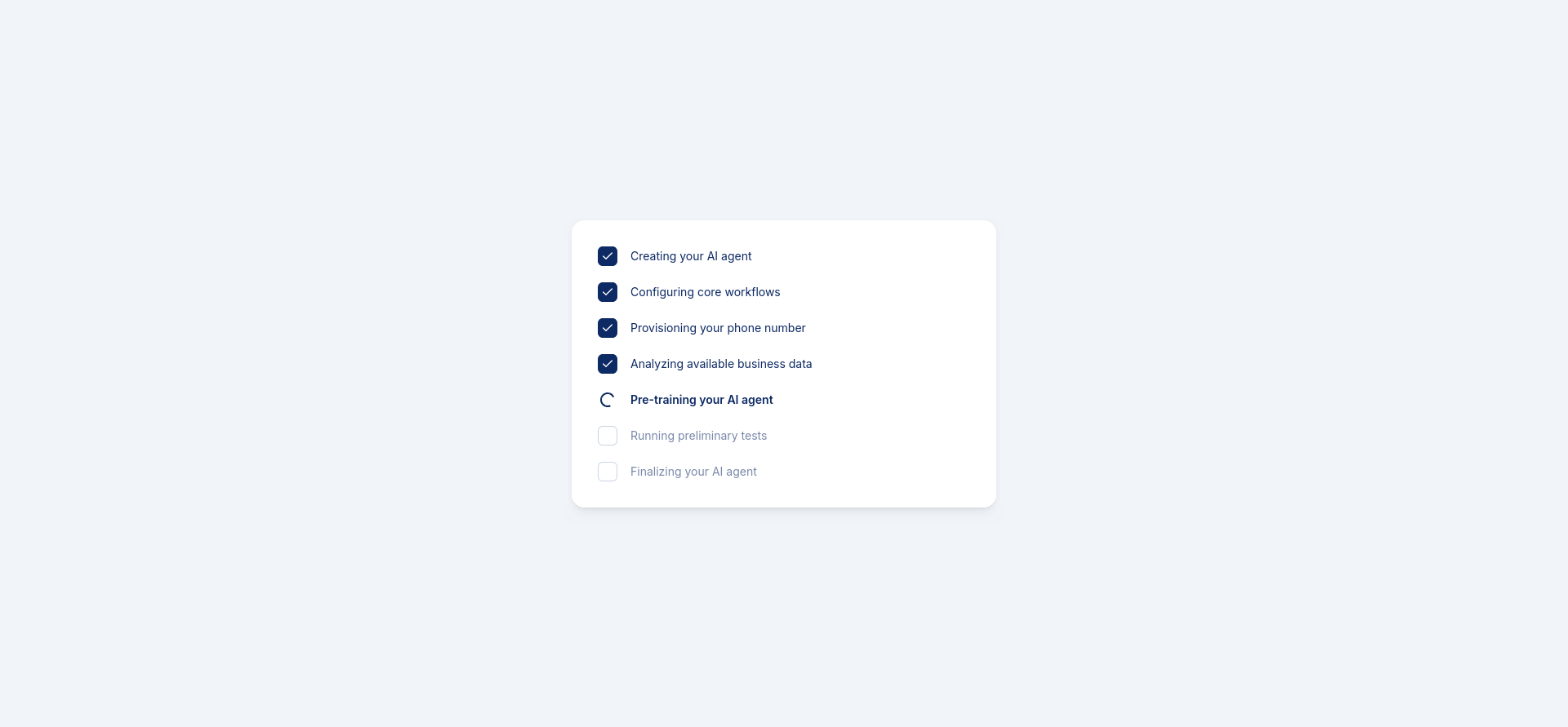 IONOS AI Receptionist automated setup checklist