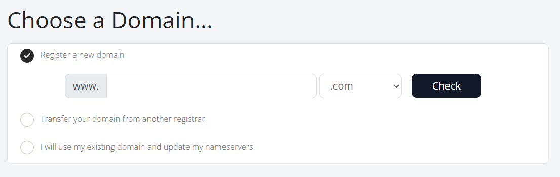LumisCloud domain registration and transfer options