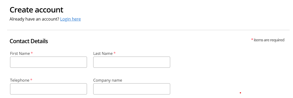Campo codice voucher Names.co.uk e opzioni account
