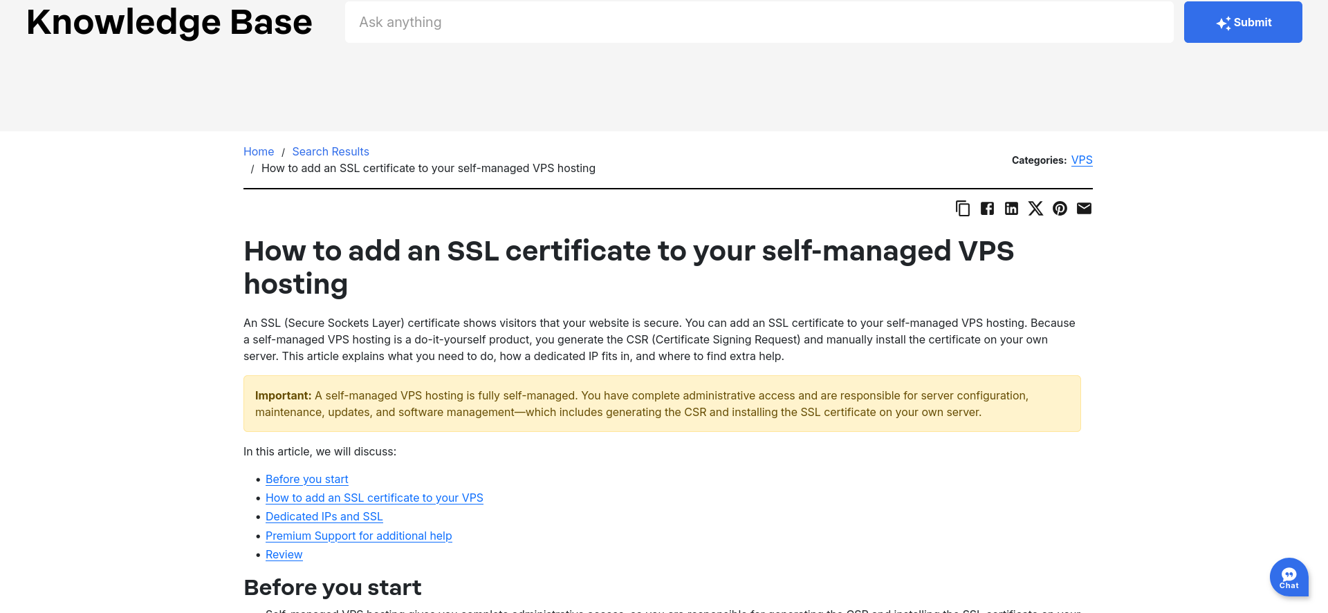 Network Solutions self-managed VPS SSL certificate guide