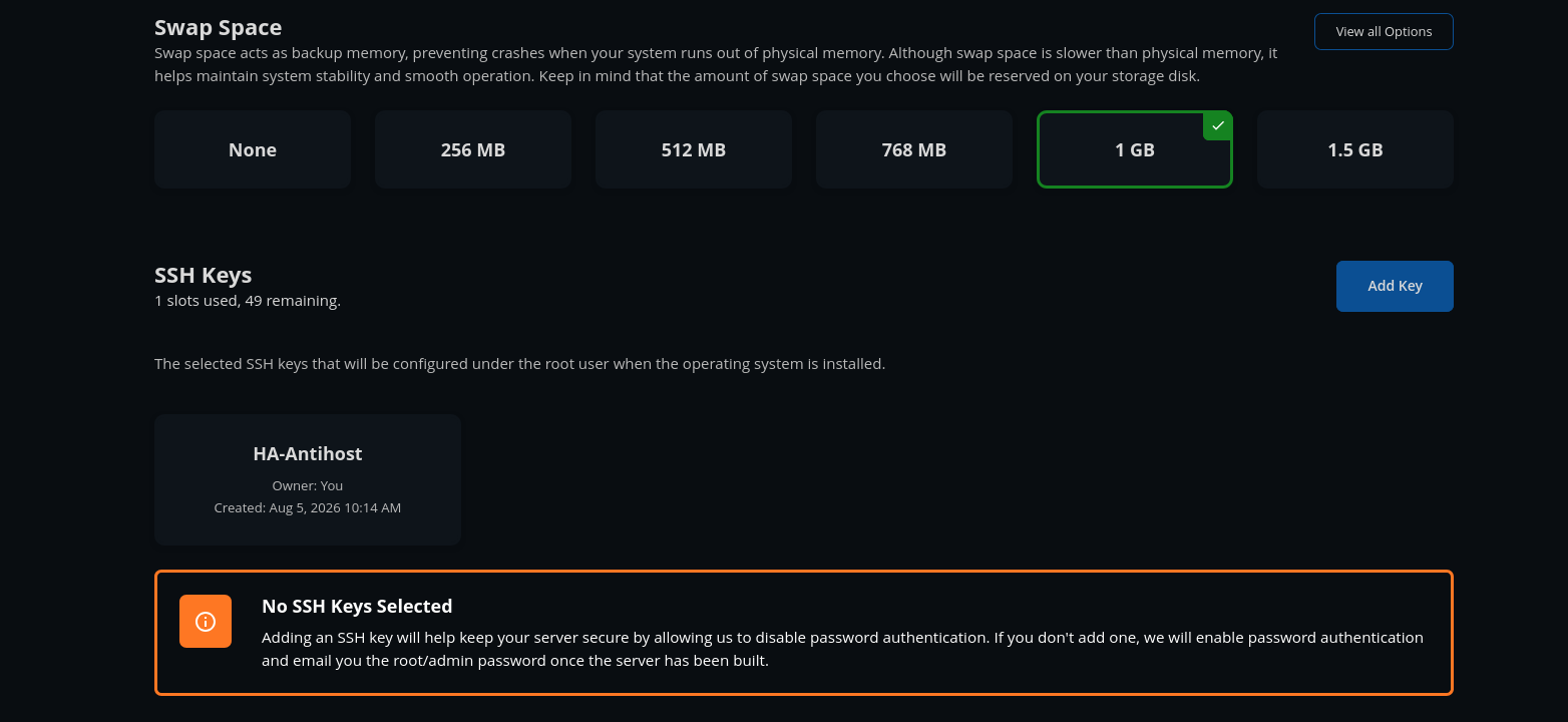 screenshot of Swap Space 