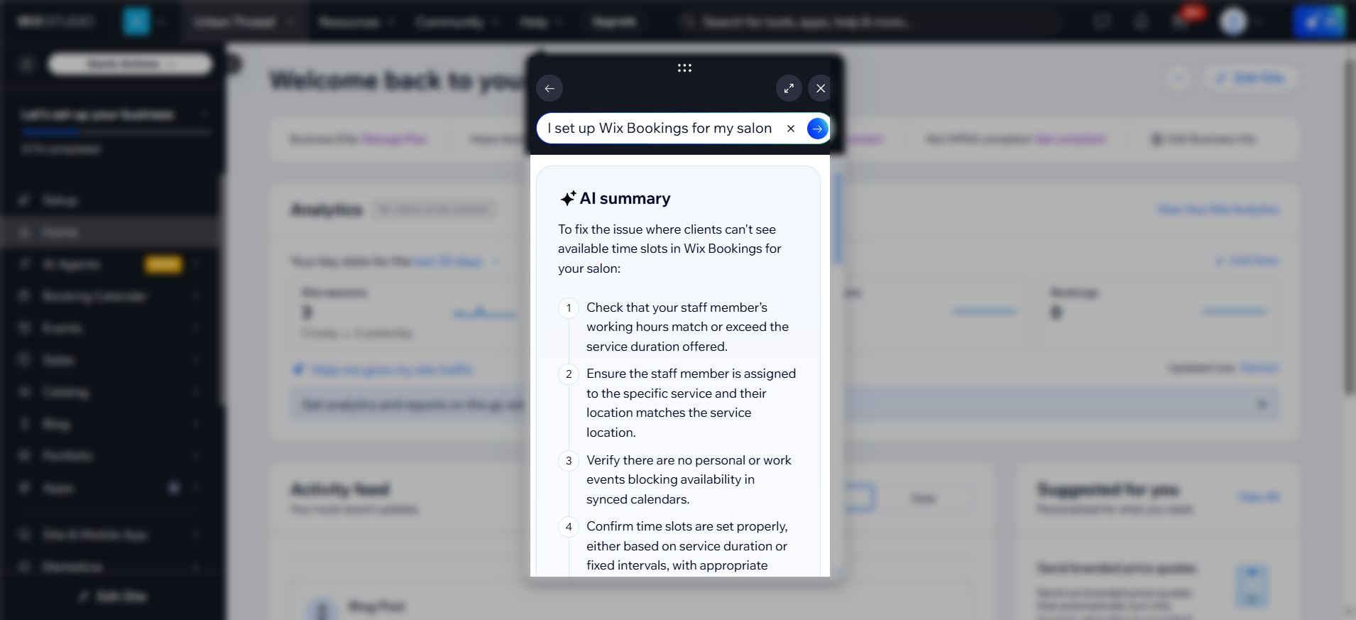screenshot of help article