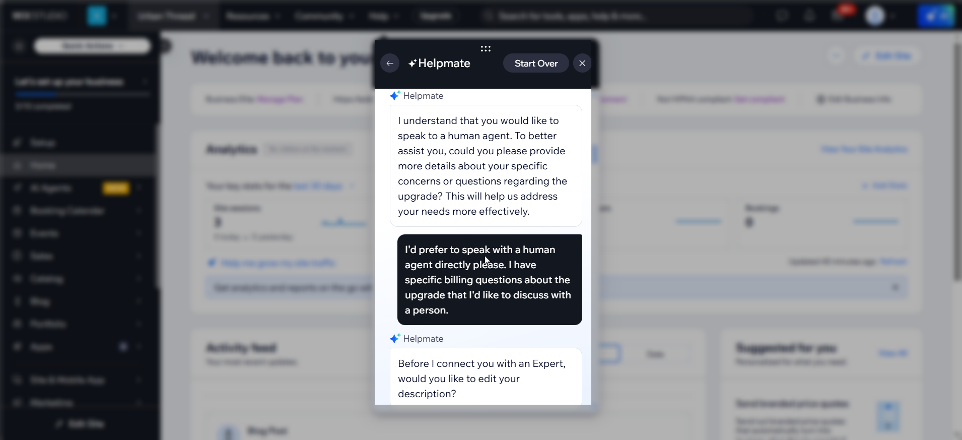 screenshot of Helpmate
