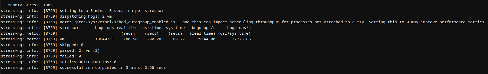 Hostinger MERN VPS memory stress test results