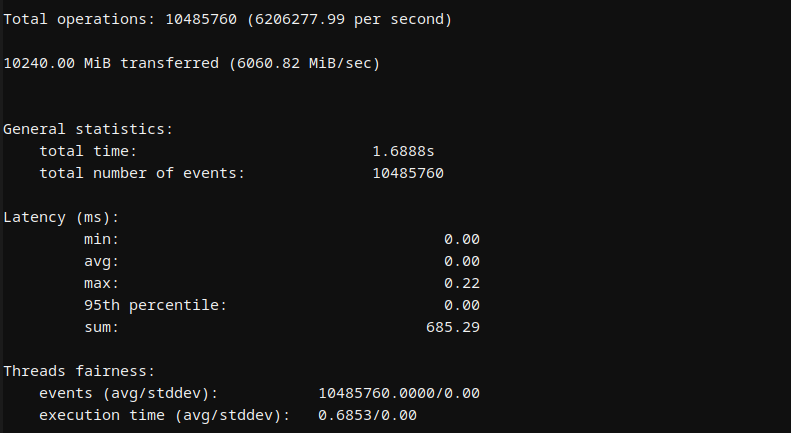 Hostinger MERN VPS sequential memory write benchmark results