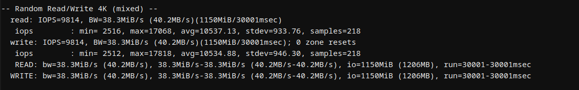 Hostinger MERN VPS random 4K disk IOPS benchmark results