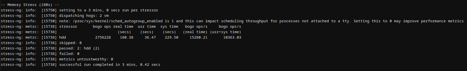 Hostinger Odoo VPS memory stress test results