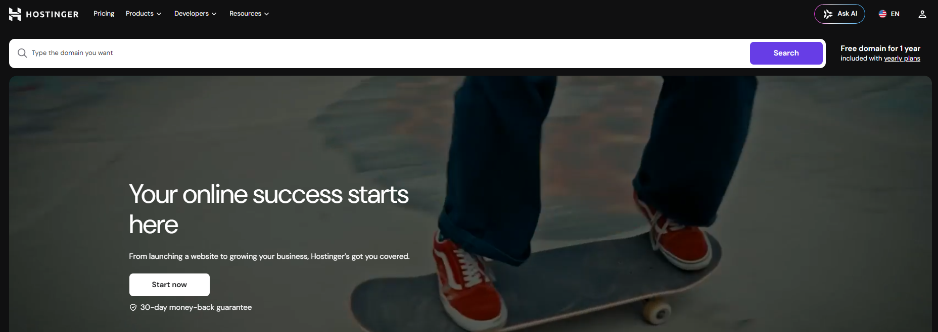 كوبونات Hostinger Web Apps Hosting