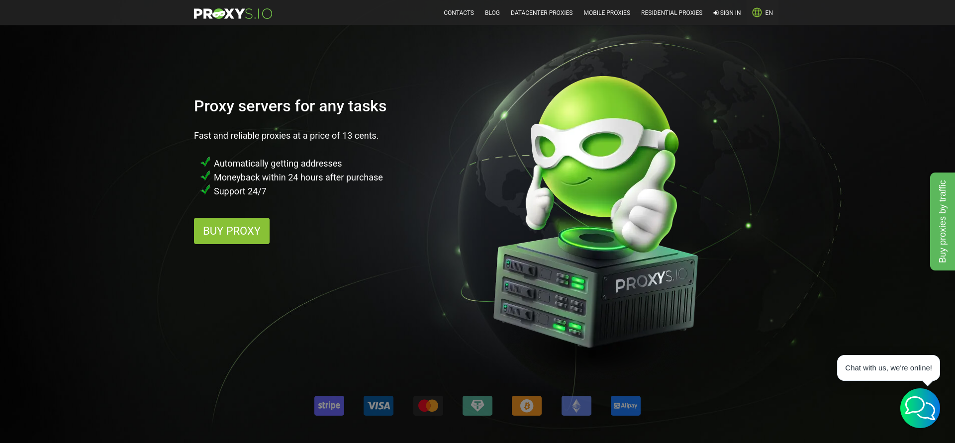 Proxys.io Buy Proxy page
