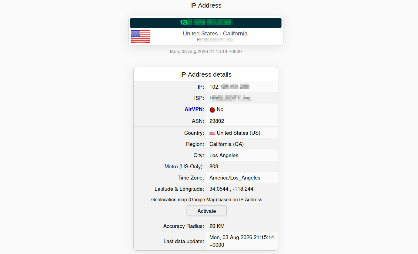 Proxys.io replacement US proxy geolocation test