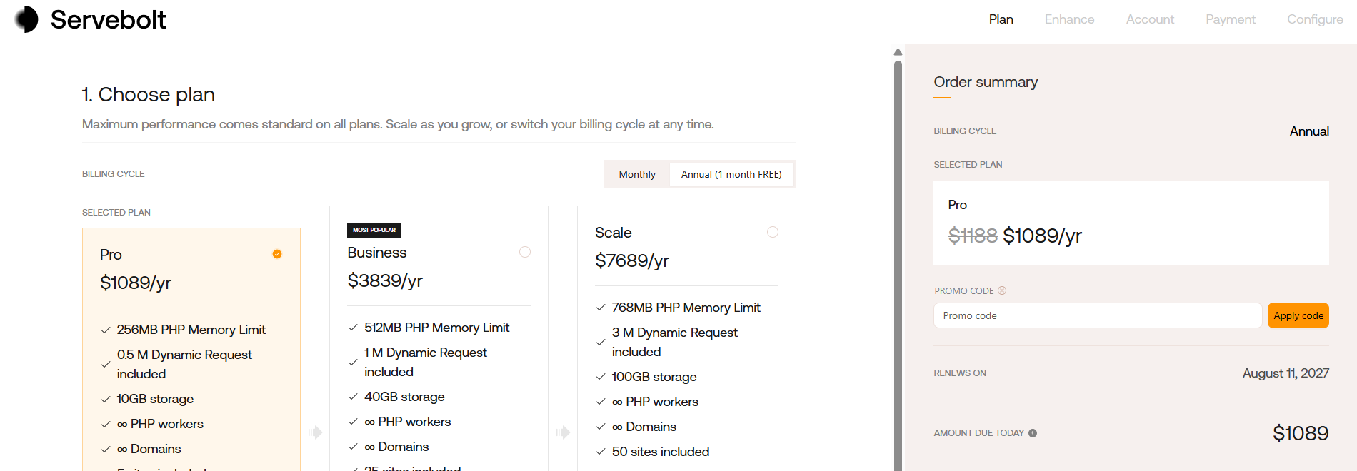 Servebolt Coupons