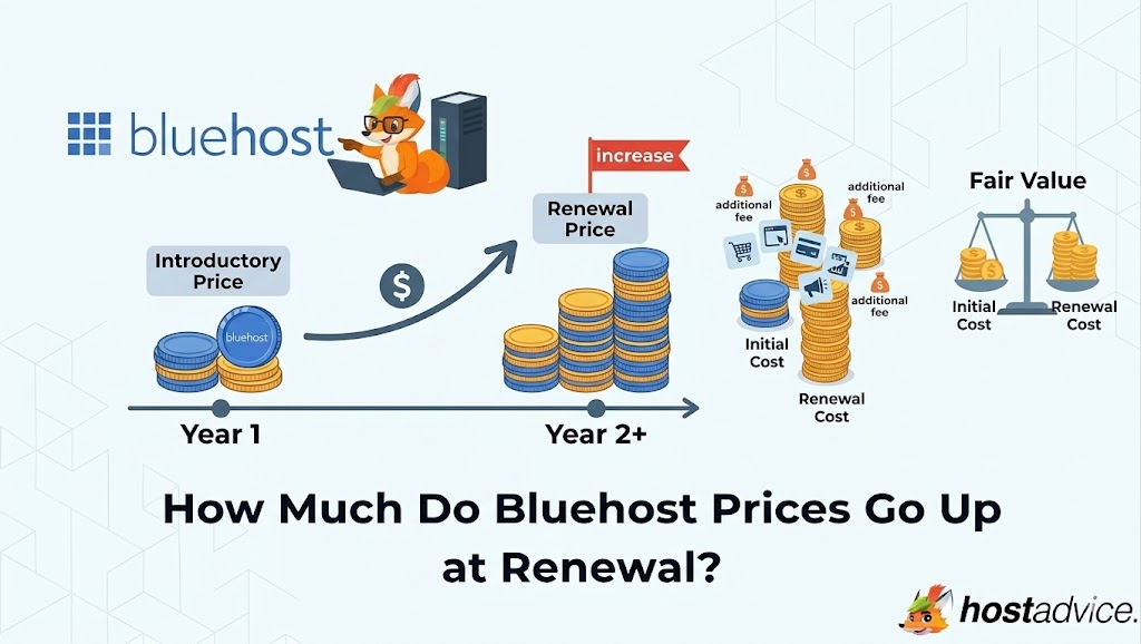 Bluehost Prices Go Up at Renewal