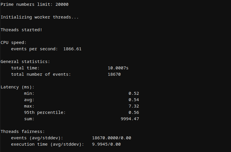 Bluehost Docker Hosting CPU benchmark results