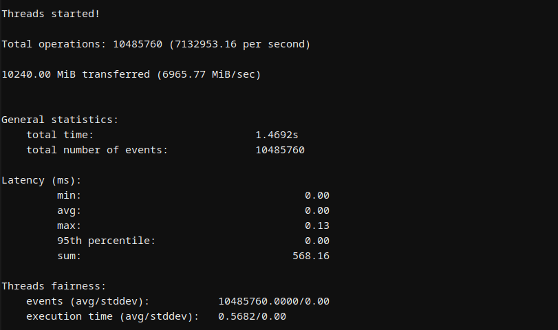 Bluehost Docker Hosting sequential memory write benchmark